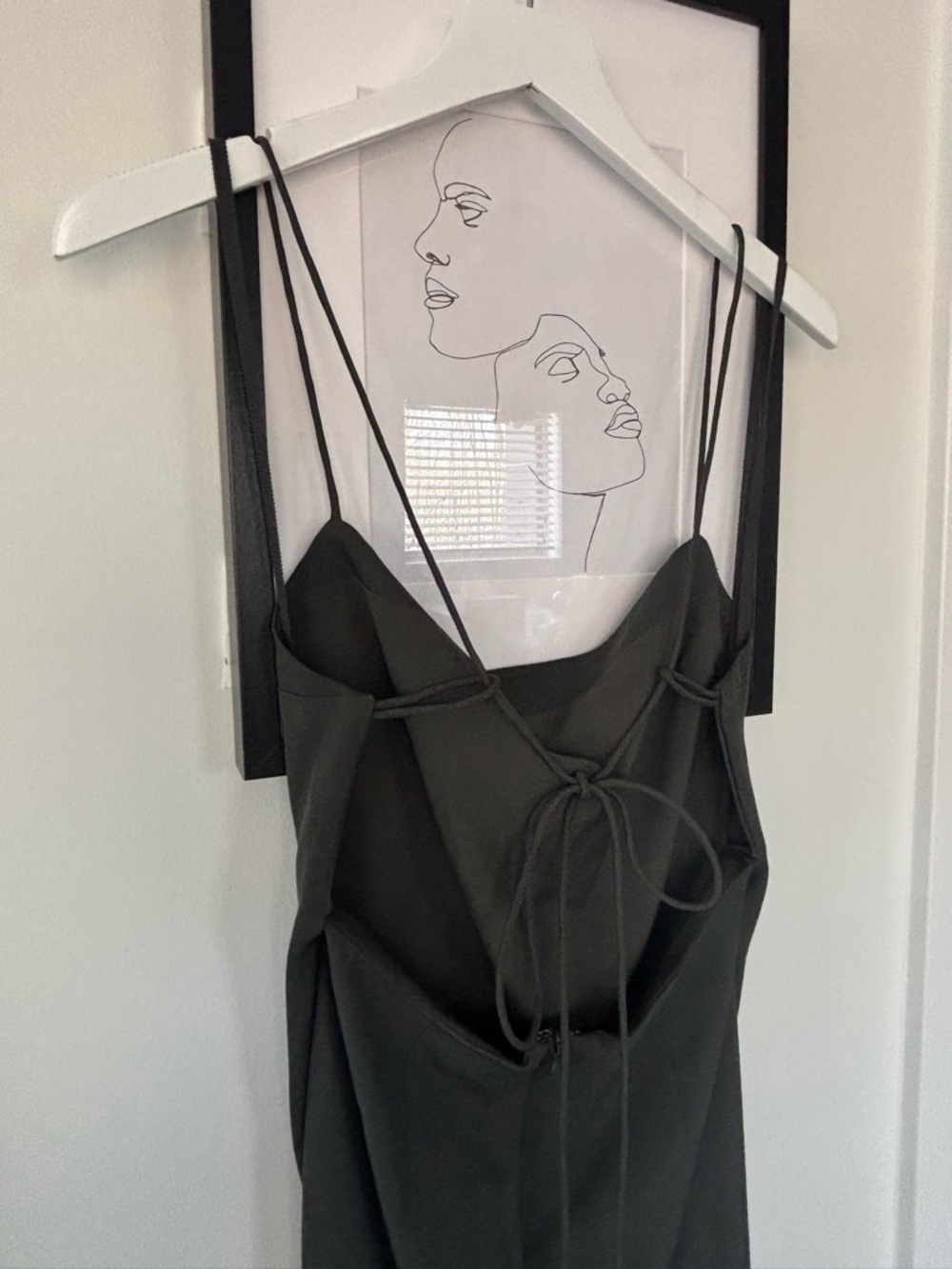 BHLDN 'Gavin' dress dark olive midi size 6 - Picture 4 of 9